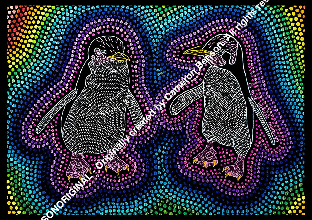 088 Fairy Penguins Tee Towel