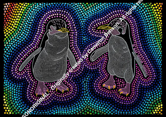 088 Fairy Penguins Tee Towel