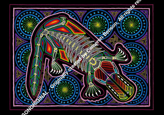 097 Platypus Cotton Rag Print
