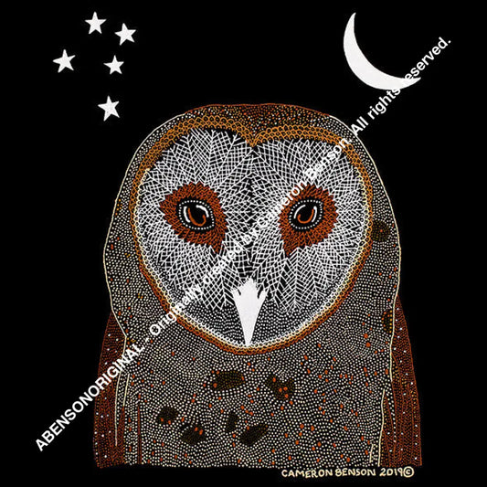 098 Owl A4 - Square Print