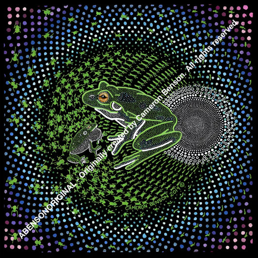 099 Frog Glass Coaster