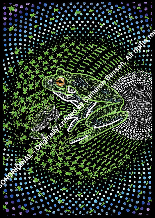 099 Frog Post Card
