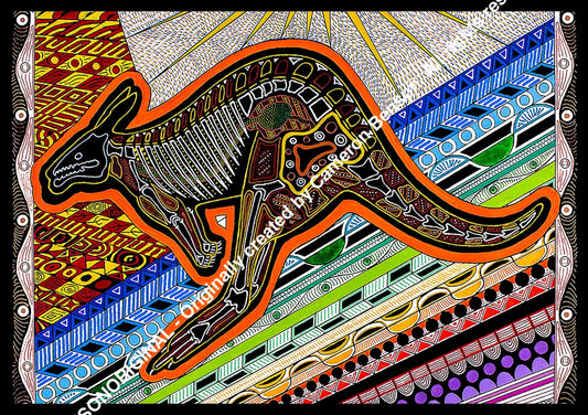102 Aust Kangaroo Post Card