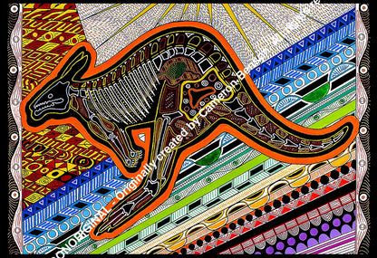 102 Australian Kangaroo Tee Towel