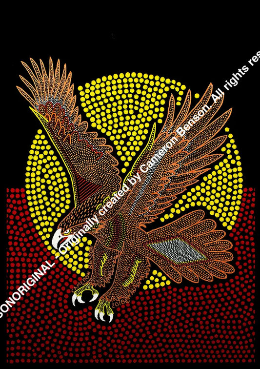 103 Eagle With Flag Post Card
