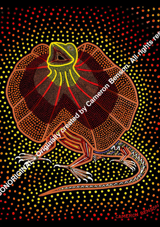 104 Frilled Neck Lizard Post Card