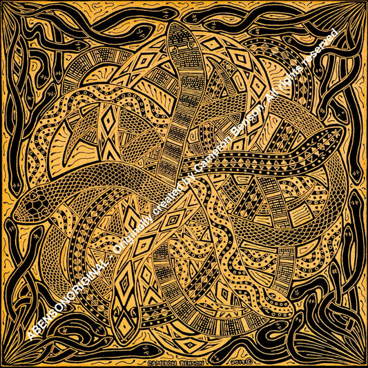 106 Snake Pit A4 - Square Print