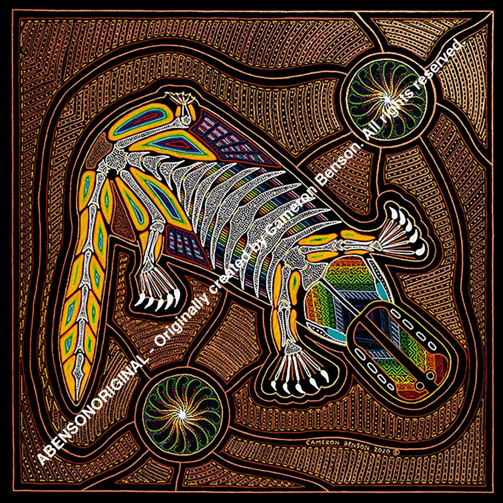 112 Platypus Cotton Rag Print
