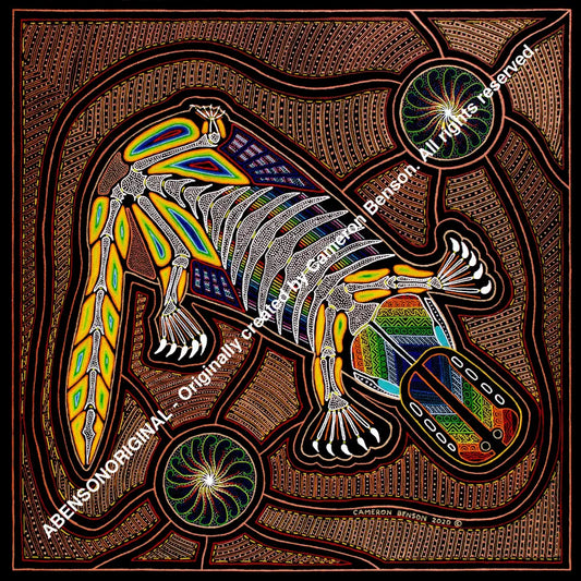 112 Platypus Glass Coaster