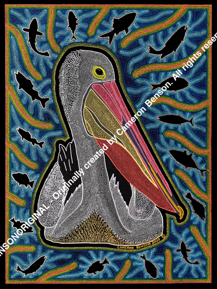 114 Pelican Metallic Cotton Rag Print