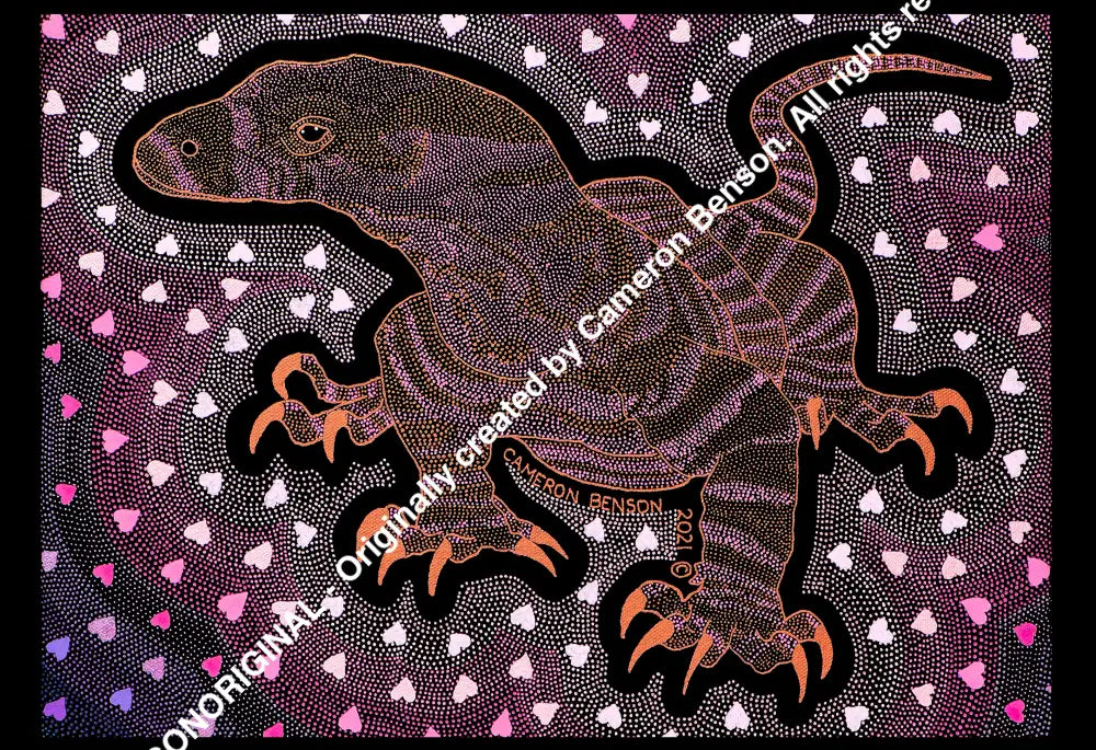 117 Goanna A4 - Landscape Print