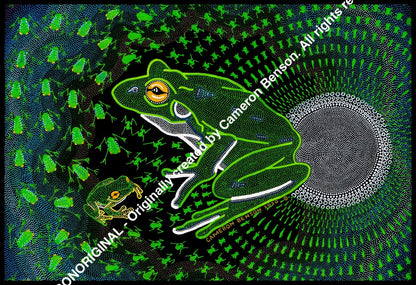118 Green Tree Frog Long Sleeve Tee