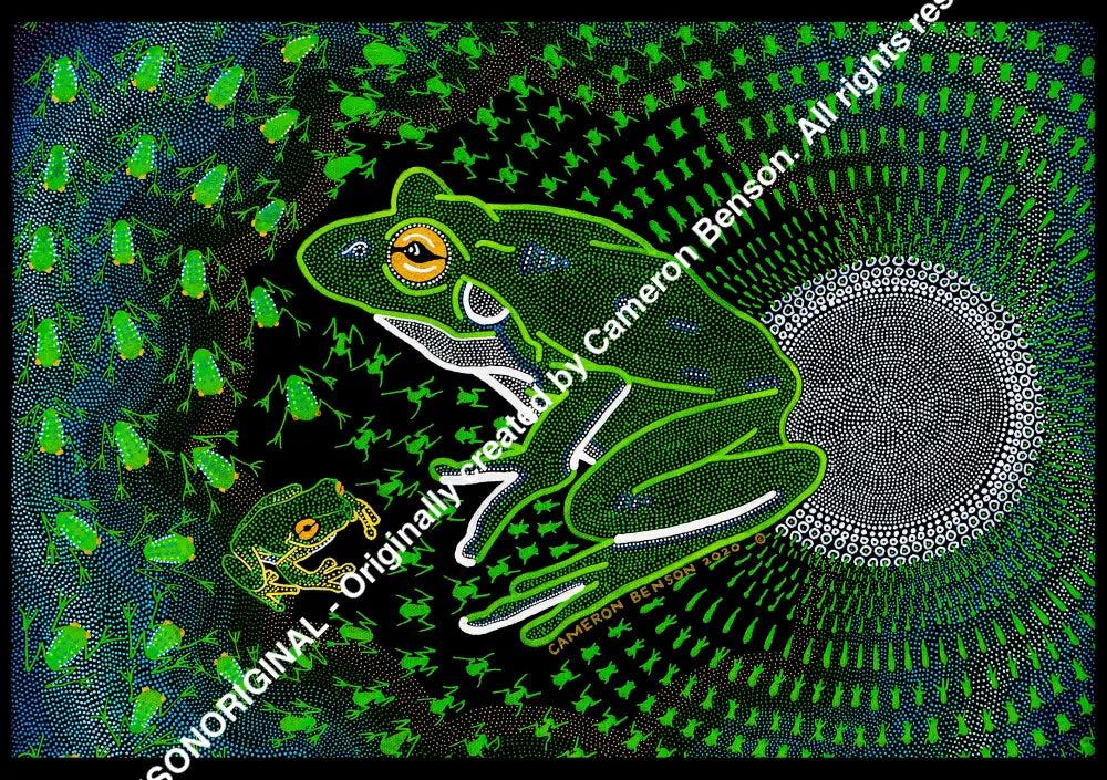 118 Green Tree Frog Post Card