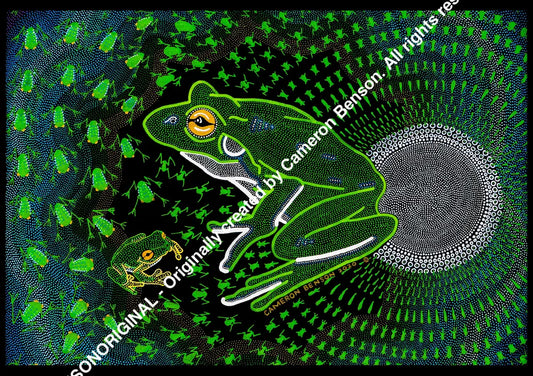118 Green Tree Frog Post Card