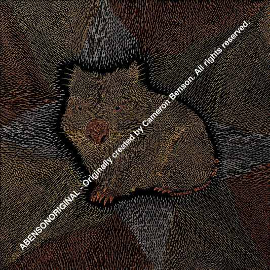119 Wombat A4 - Square Print