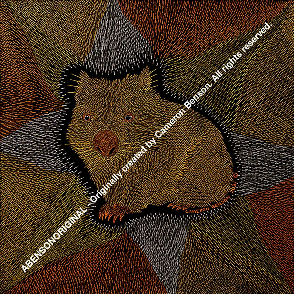 119 Wombat Acrylic Coaster