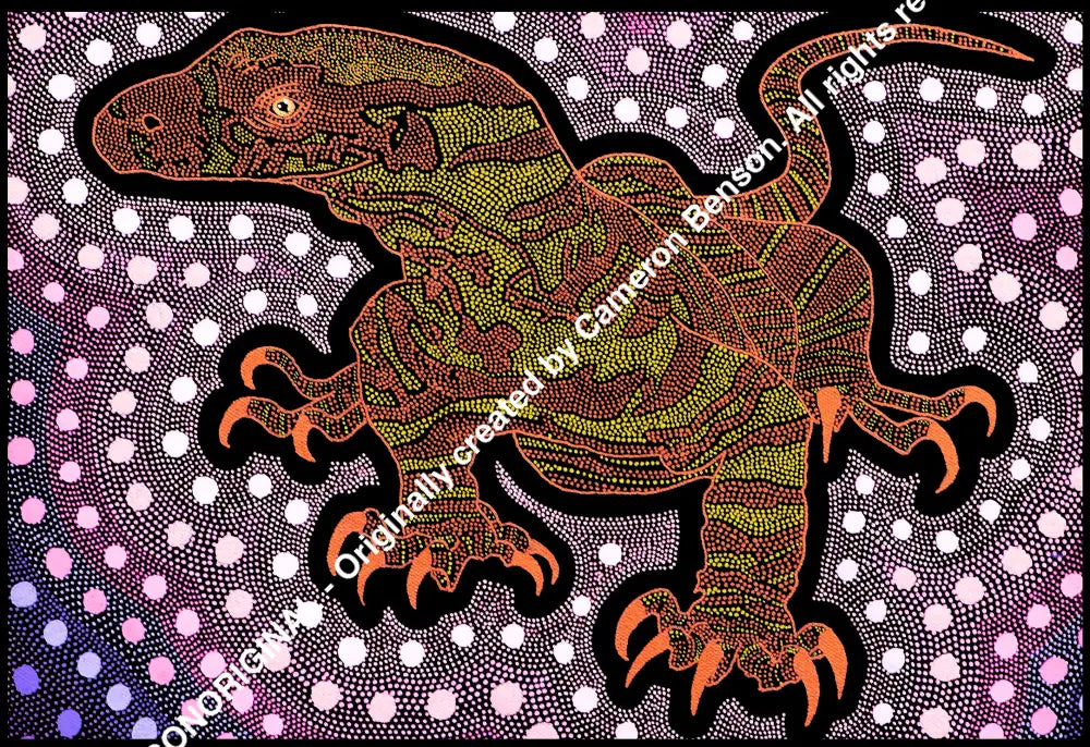 124 Goanna A4 - Landscape Print