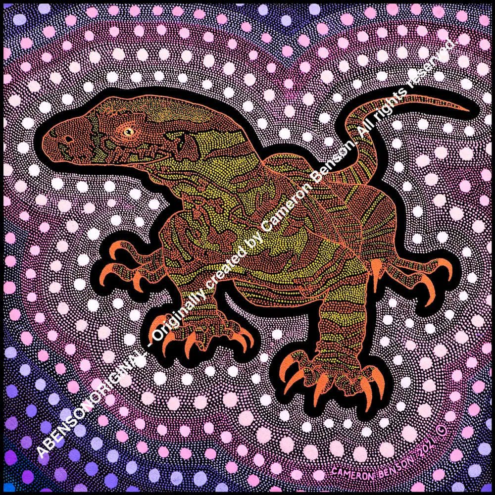 124 Goanna A4 - Square Print