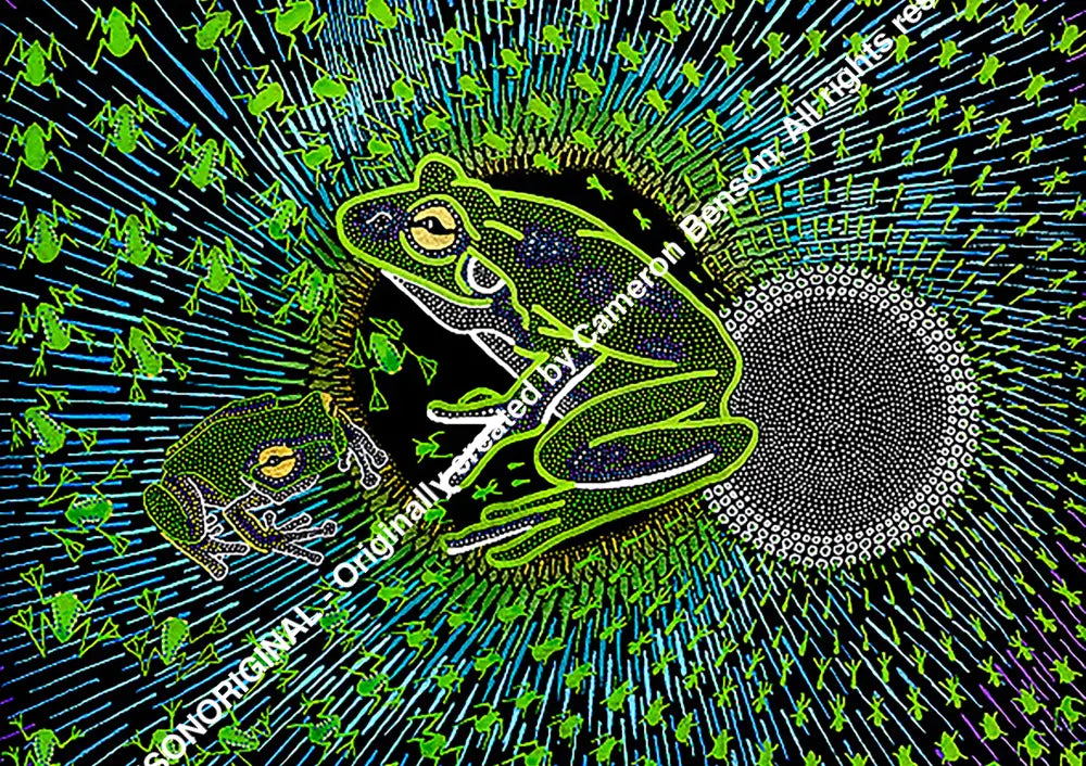 127 Green Tree Frog Long Sleeve Tee