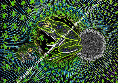 127 Green Tree Frog Long Sleeve Tee