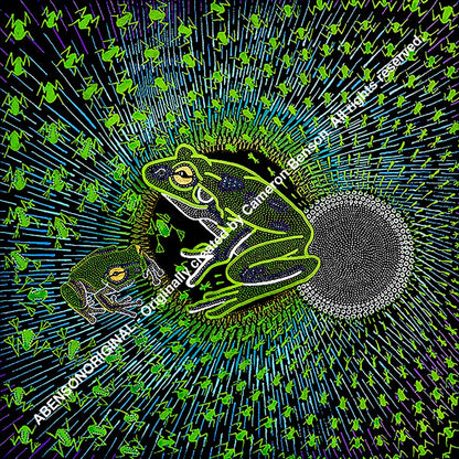 127 Green Tree Frog Long Sleeve Tee