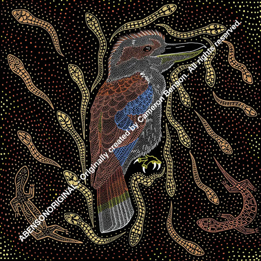 130 Kookaburra Dreaming A4 - Square Print